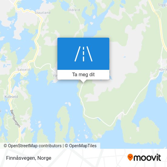 Finnåsvegen kart