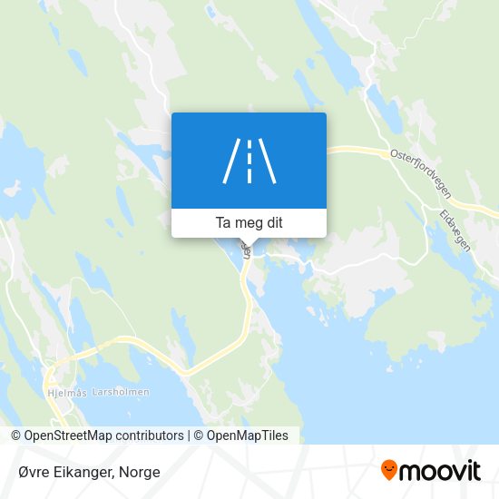 Øvre Eikanger kart