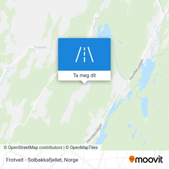 Frotveit - Solbakkafjellet kart