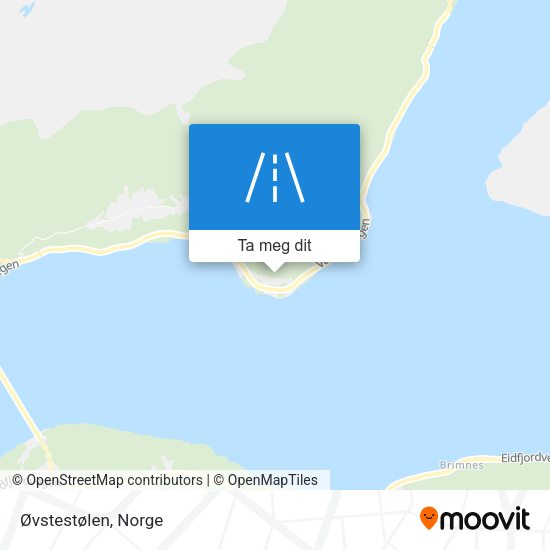 Øvstestølen kart