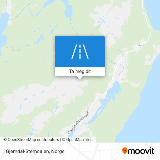 Gjemdal-Stemdalen kart