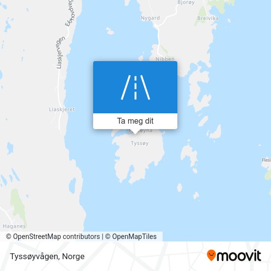 Tyssøyvågen kart