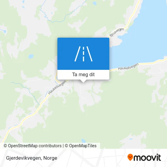 Gjerdevikvegen kart