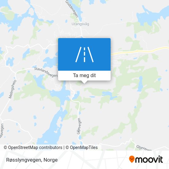 Røsslyngvegen kart