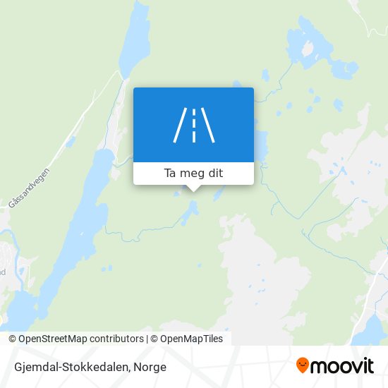 Gjemdal-Stokkedalen kart