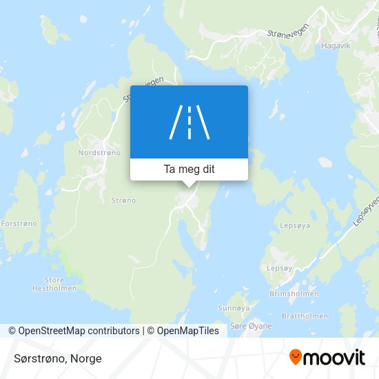 Sørstrøno kart