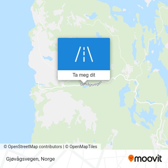 Gjøvågsvegen kart