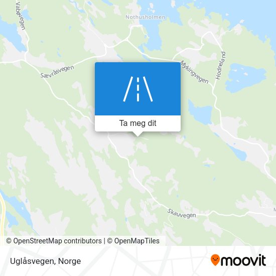 Uglåsvegen kart