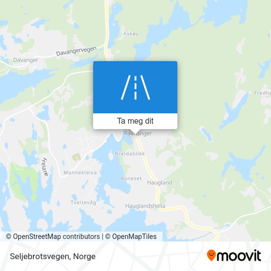 Seljebrotsvegen kart