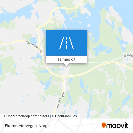 Ekornsætervegen kart