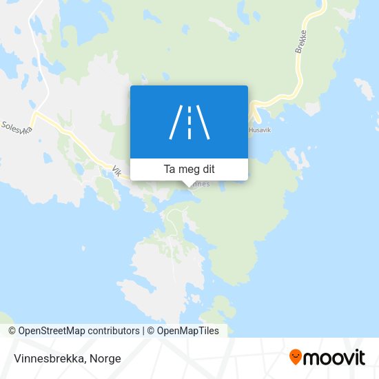 Vinnesbrekka kart