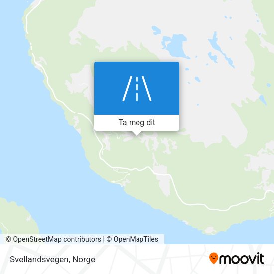 Svellandsvegen kart
