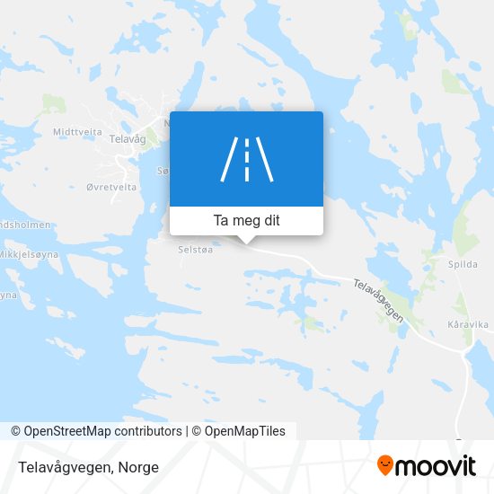 Telavågvegen kart