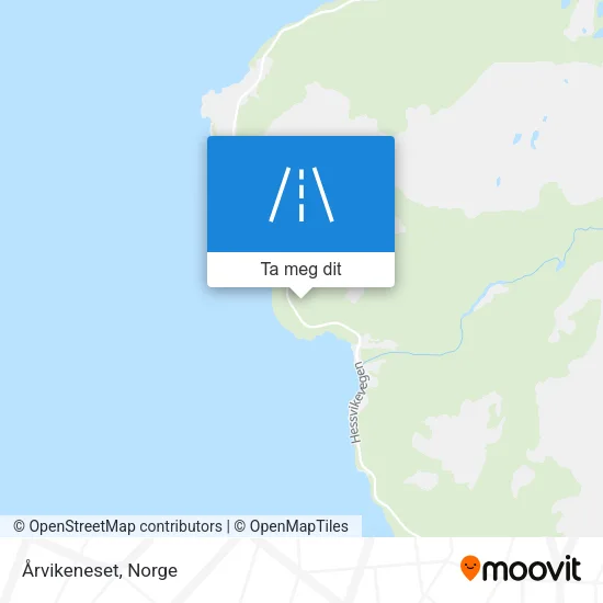 Årvikeneset kart
