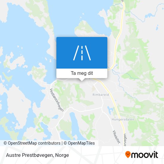 Austre Prestbøvegen kart