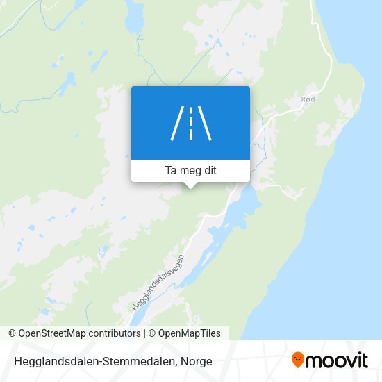 Hegglandsdalen-Stemmedalen kart