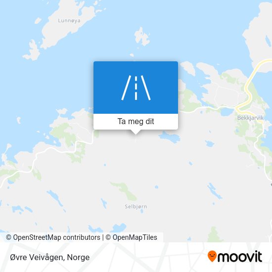 Øvre Veivågen kart