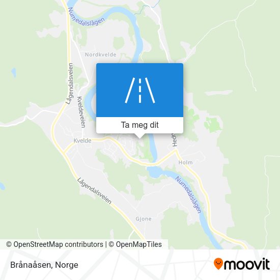 Brånaåsen kart