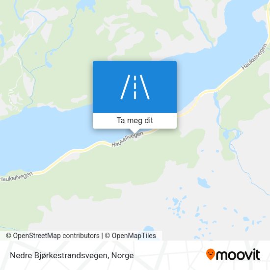 Nedre Bjørkestrandsvegen kart