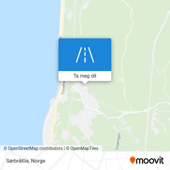 Sørbråtlia kart