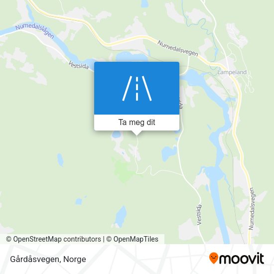Gårdåsvegen kart