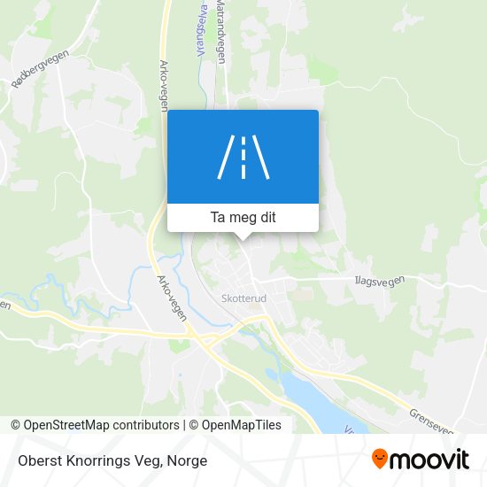 Oberst Knorrings Veg kart