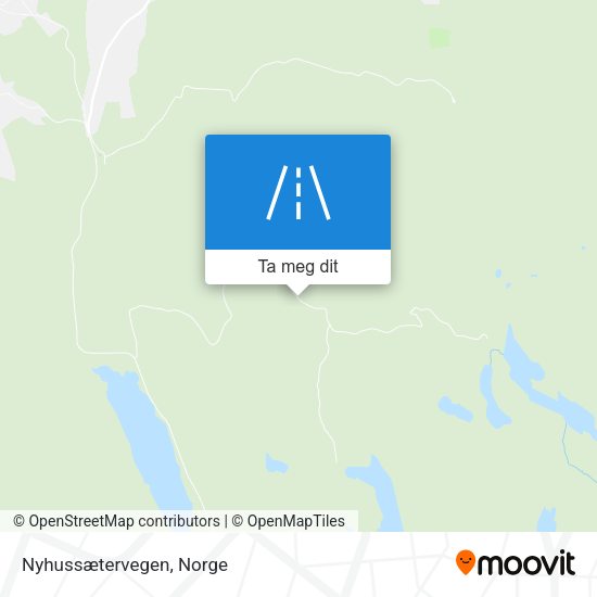 Nyhussætervegen kart
