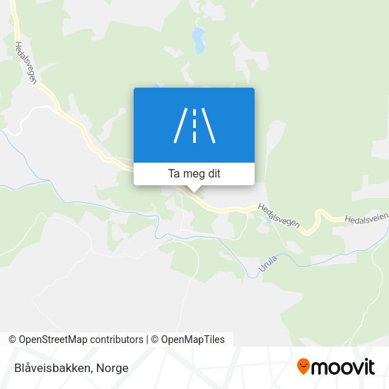 Blåveisbakken kart