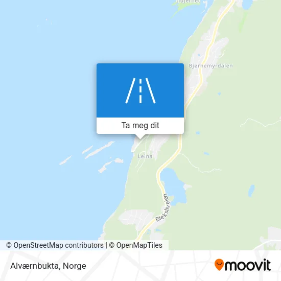 Alværnbukta kart