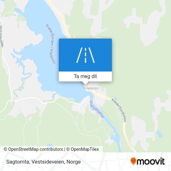 Sagtomta, Vestsideveien kart