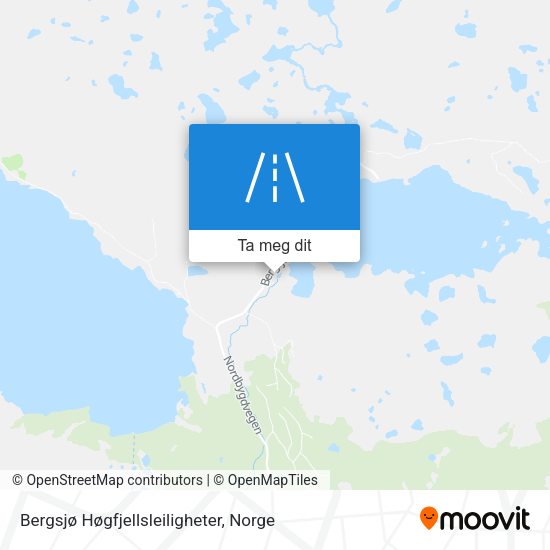Bergsjø Høgfjellsleiligheter kart