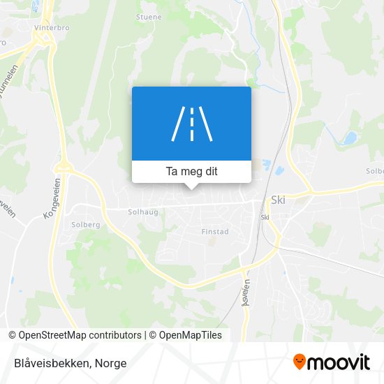 Blåveisbekken kart