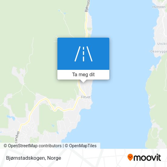 Bjørnstadskogen kart