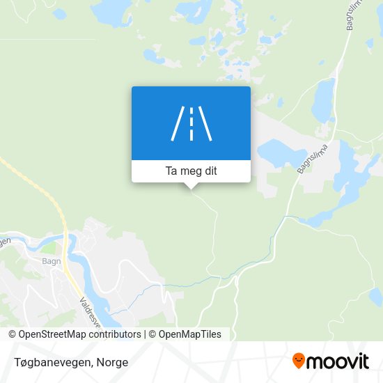 Tøgbanevegen kart