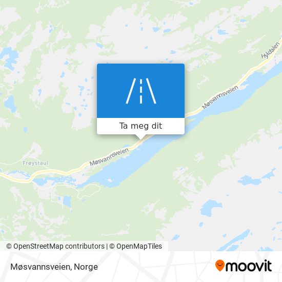 Møsvannsveien kart