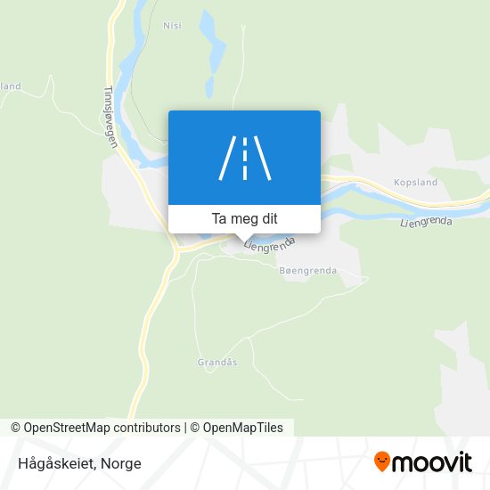 Hågåskeiet kart