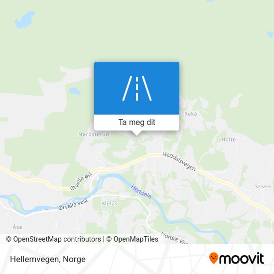Hellemvegen kart
