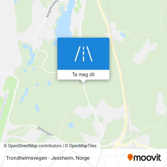Trondheimsvegen - Jessheim kart