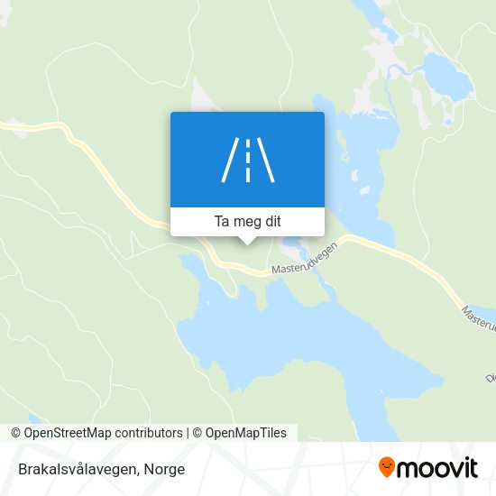 Brakalsvålavegen kart