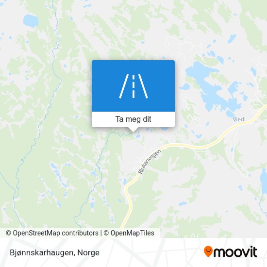 Bjønnskarhaugen kart
