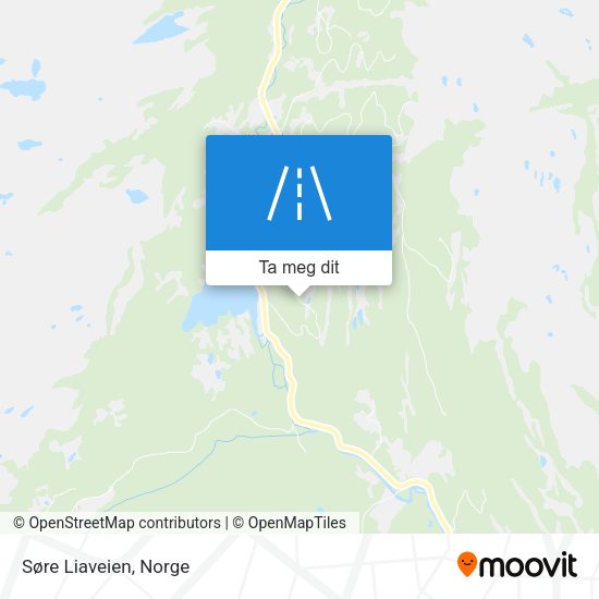 Søre Liaveien kart