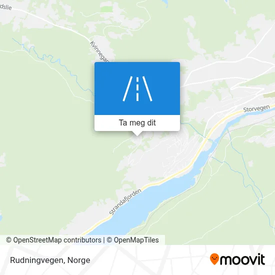 Rudningvegen kart