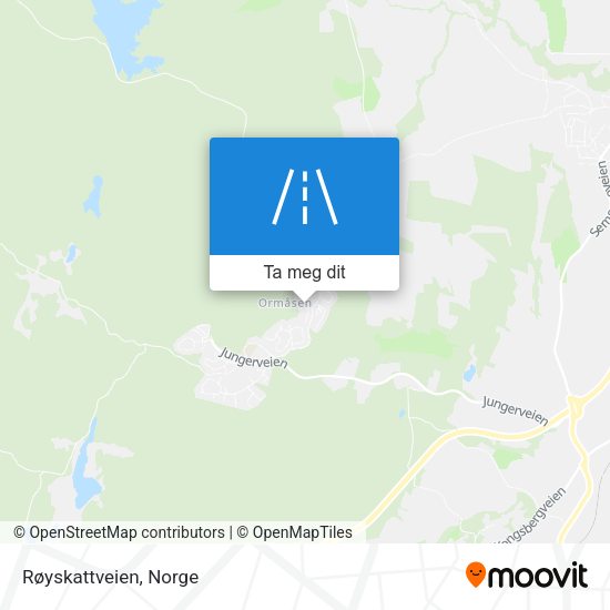 Røyskattveien kart