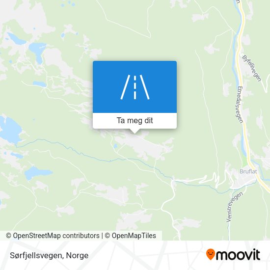 Sørfjellsvegen kart