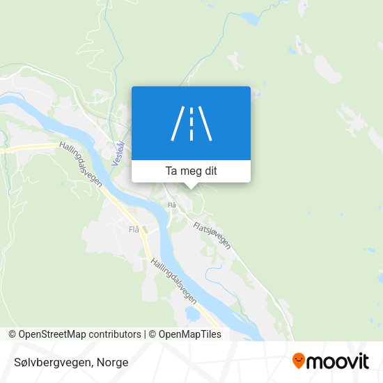 Sølvbergvegen kart