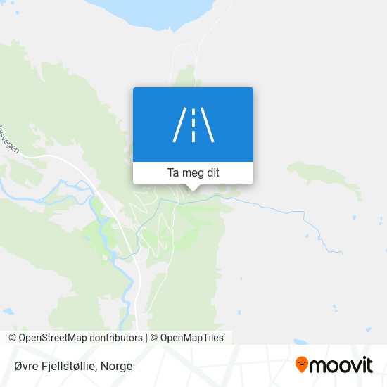 Øvre Fjellstøllie kart