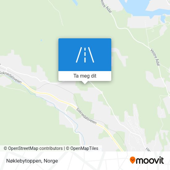 Nøklebytoppen kart