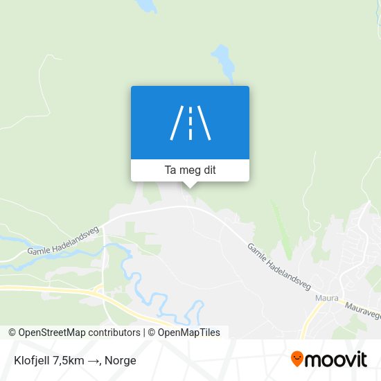 Klofjell 7,5km  → kart