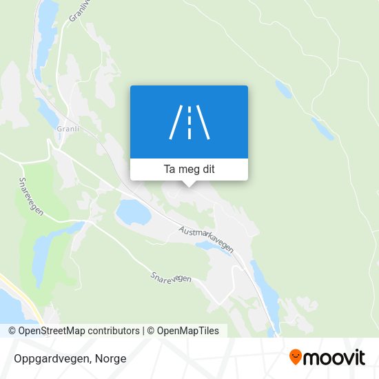 Oppgardvegen kart