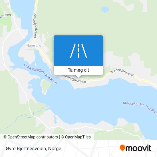 Øvre Bjertnesveien kart